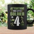 4Th Birthday Soldier 4 Year Old Military Themed Camo Boy Coffee Mug Gifts ideas