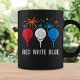 4Th July Red White Blue Golf Patriotic Golfer Dad Women Coffee Mug Gifts ideas