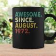 50 Year Old Awesome Since August 1972 50Th Birthday Coffee Mug Gifts ideas