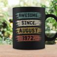 50 Years Old Awesome Since August 1972 50Th Birthday Coffee Mug Gifts ideas