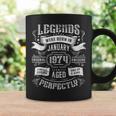 50Th Birthday Legends Were Born In January 1974 Coffee Mug Gifts ideas