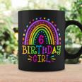 6 Year Old 6Th Birthday Girl Rainbow Coffee Mug Gifts ideas