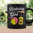 8Th Birthday Softball Player Themed Girls Eight 8 Years Old Coffee Mug Gifts ideas