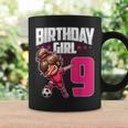 9 Geburtstag Mädchen Fußball Dabbing – 9 Jahre Altes Mädchen Geburtstag Tassen Geschenkideen
