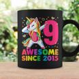 9 Years Old Unicorn Dabbing 9Th Birthday Girl Unicorn Party Coffee Mug Gifts ideas