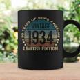 90Th Birthday 90 Year Old Vintage 1934 Limited Edition Coffee Mug Gifts ideas