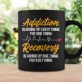 Addiction Recovery Sobriety Anniversary Aa Na Heartbeat Coffee Mug Gifts ideas
