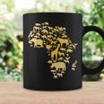 Africa Animal Map Silhouette African Coffee Mug Gifts ideas