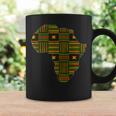 Africa Map Kente Pattern Green African Ghana Style Ankara Coffee Mug Gifts ideas