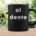 Al Dente Pasta Italian Carb Lover Taza de café Ideas de regalos