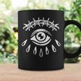 Alambre De Púas Ojo Gótico Grunge Punk Alternativa Tatuaje Taza de café Ideas de regalos
