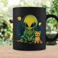 Alien And Cat Cat Selfie With Alien Vintage Ufo Coffee Mug Gifts ideas
