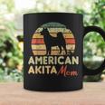 American Akita Mom Retro Vintage American Akita Coffee Mug Gifts ideas