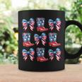 American Flag Boots And Bows 4Th Of July Cowgirl Western Coffee Mug Gifts ideas