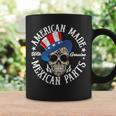 American Made With Genuine Mexican Parts Skull Coffee Mug Gifts ideas