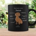 Anatomy Of A Dachshund Badger Dog Tassen Geschenkideen