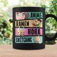 Anime Ramen Boba Sketching Kawaii Anime Lover Merch Coffee Mug Gifts ideas
