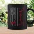 Archery Bow Hunter American Flag Buckwear Buck Coffee Mug Gifts ideas