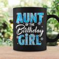 Aunt Of The Birthday Girl Family Snowflakes Winter Party Coffee Mug Gifts ideas