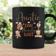 Auntie Can Bearly Wait Bear Gender Neutral Boy Baby Shower Coffee Mug Gifts ideas