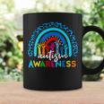 Autistic Puzzle Rainbow Ribbons Acceptance Autism Awareness Coffee Mug Gifts ideas