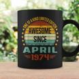 Awesome Since April 1974 Limited Edition 50Th Birthday Coffee Mug Gifts ideas