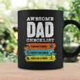 Awesome Dad Checklist Hilarious Geeky Coffee Mug Gifts ideas