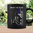 Back The Blue Thin Blue Line Flag K-9 German Shepherd Police Coffee Mug Gifts ideas