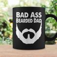 Bad Ass Bearded Dad Beard Fathers Day Coffee Mug Gifts ideas