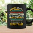 Bampi Know Everything Grandpa Fathers Day Coffee Mug Gifts ideas