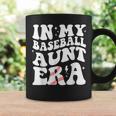 In My Baseball Aunt Era Groovy Vintage Baseball Aunt Auntie Coffee Mug Gifts ideas