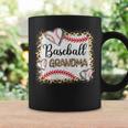 Baseball Grandma Leopard Print Baseball Sports Player Coffee Mug Gifts ideas