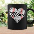 Baseball Mimi Retro Heart Baseball Grandma Mother's Day Coffee Mug Gifts ideas