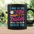 Baseball Sister Little Sister Biggest Fan Baseball Coffee Mug Gifts ideas