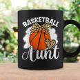 Basketball Aunt Leopard Heart Auntie Mother's Day Coffee Mug Gifts ideas