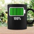 Battery 100 Battery Fully Charged Battery Full Coffee Mug Gifts ideas