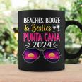 Beaches Booze Besties Punta Cana 2024 Vacation Spring Break Coffee Mug Gifts ideas