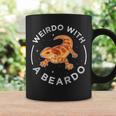 Beardie Lizard Puns Weirdo With A Beardo Bearded Dragon Coffee Mug Gifts ideas