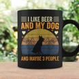 I Like Beer And My Dog And Maybe 3 People Vintage Coffee Mug Gifts ideas