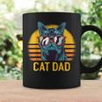 Best Cat Dad Fathers Day Kitty Daddy Papa Vintage Coffee Mug Gifts ideas