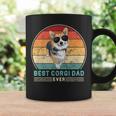 Best Corgi Dad Ever Retro Vintage Années 60 70 Coucher De Soleil Tasse Idées cadeaux