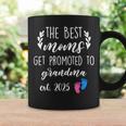 The Best Moms Get Promoted To Grandma Est 2025 Women Coffee Mug Gifts ideas