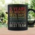 Best Team Vintage Work Anniversary 5 Years Employee Coffee Mug Gifts ideas