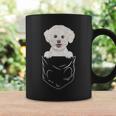 Bichons Frisés Avec Inscription Dog In Pocket Tasse Idées cadeaux