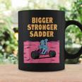 Bigger Stronger Sadder Gym Weightlifting Bodybuilder Fitness Coffee Mug Gifts ideas