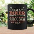 Im A Biker I Do What I Want Motorcycle Motorbike Men Coffee Mug Gifts ideas