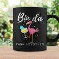 Bin Da Kann Losgehen Flamingo Mit Sekt Tassen Geschenkideen