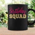 Birthday Squad Gold Pink Party Girl Coffee Mug Gifts ideas