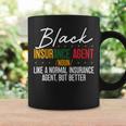 Black Insurance Agent African American Black History Month Coffee Mug Gifts ideas