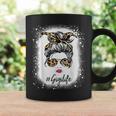Bleached Gigi Life Messy Hair Bun Leopard Print Women Coffee Mug Gifts ideas